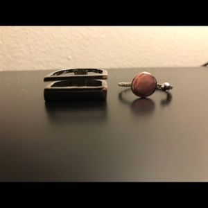 Pair of Two Topshop Rings. Size Large.